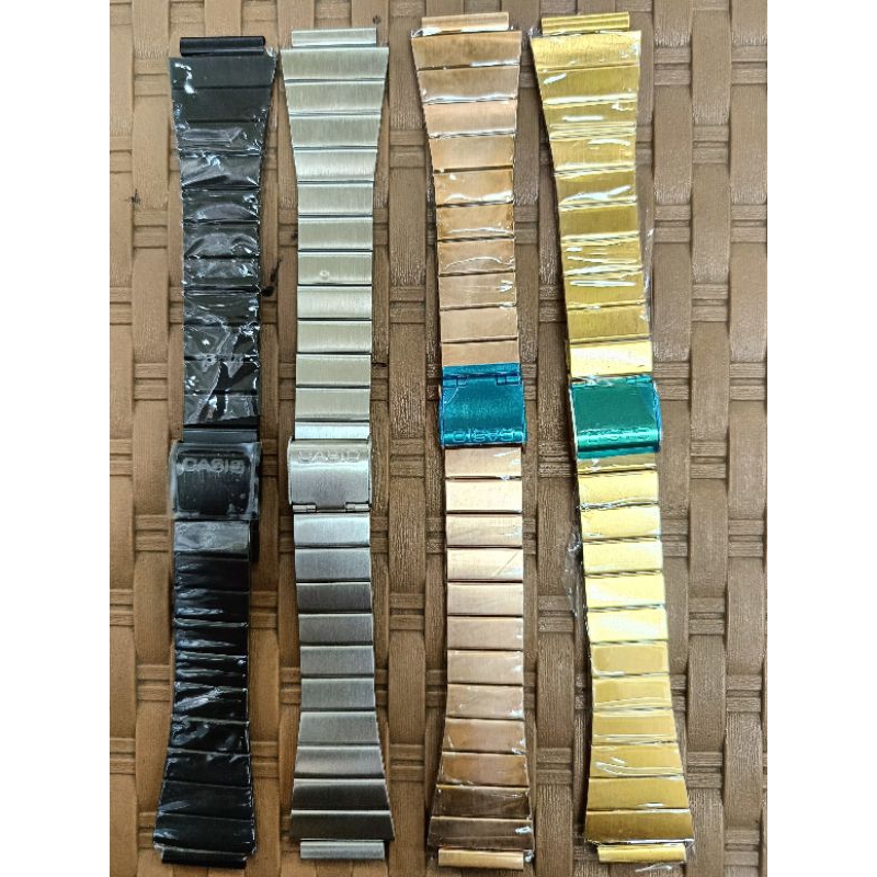 CASIO W_17 W 217H F91H AE1000 AE1200 WATCH STRAP สายสแตนเลสคุณภาพโซ่