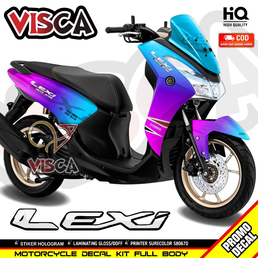 Lexi 125 Full Body Decal / Lexi 125 Variation Striping / Lexi 125 Fullbody Decal สติกเกอร์ Chameleon