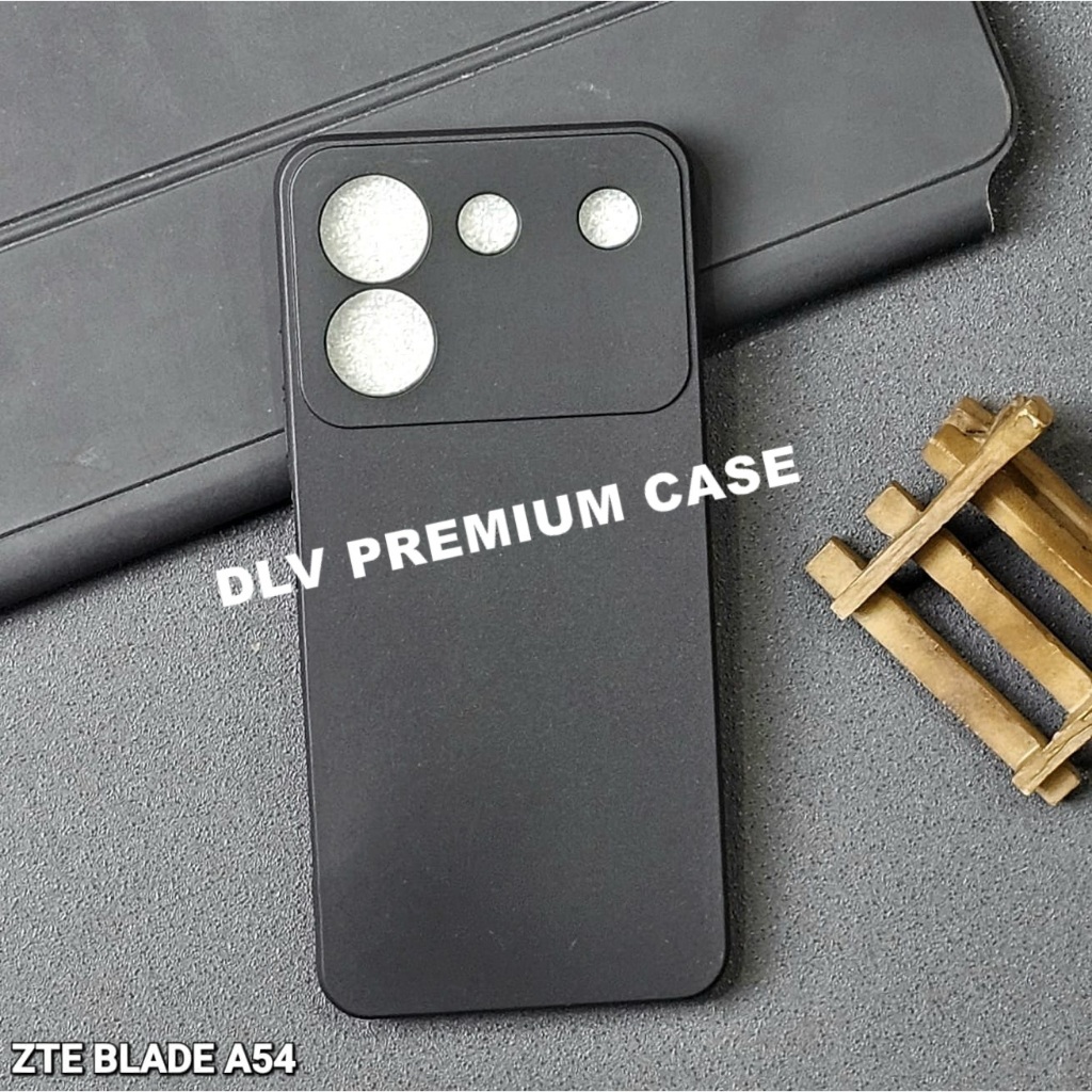 ZTE BLADE A54 MACAROON BLACK PREMIUM SOFT CASE สีดํา ZTE BLADE A54