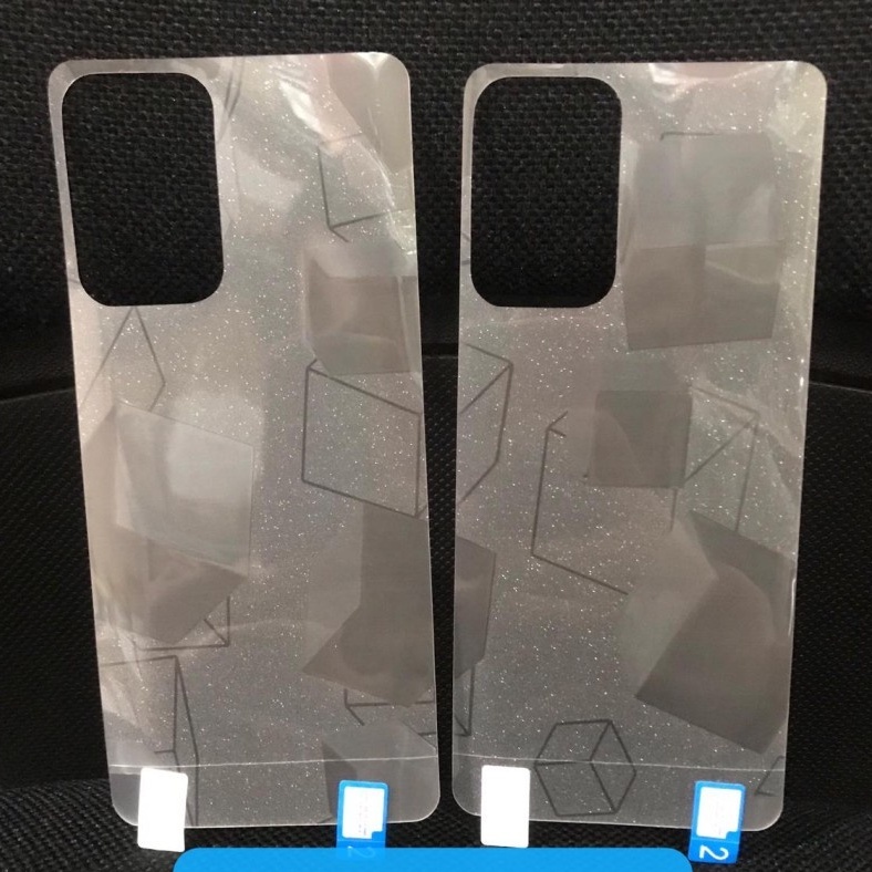 XIAOMI BLACK SHARK 3 3 PRO SHARK 4 4 PRO SHARK 5 SHARK 5 PRO ANTI-SCRATCH BACK SKIN GLITTER CUBE 3D 