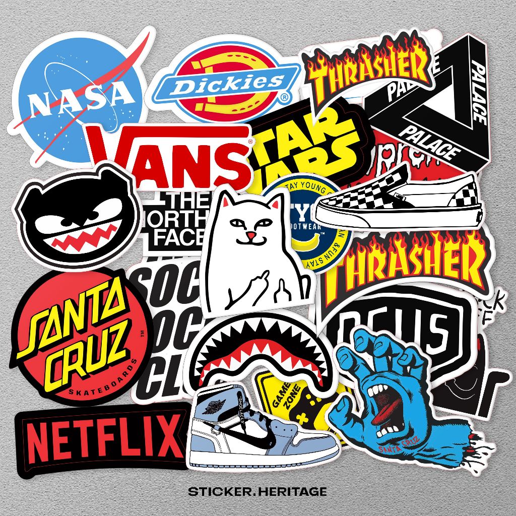 24 ชิ้น nasa netflix โลโก้แบรนด์ Aesthetic สติกเกอร์สําหรับแล็ปท็อปกรณี tumbler แล็ปท็อปสติกเกอร์