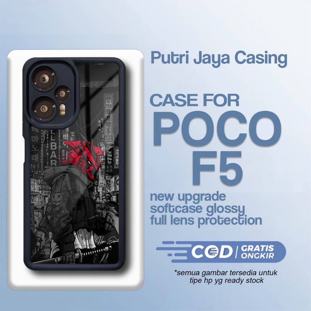 ล่าสุด P0C0 F5 Case - P0C0 F5 - Art02 Motif - Premium Glossy Softcase Hardcase Material - P0C0 Putri