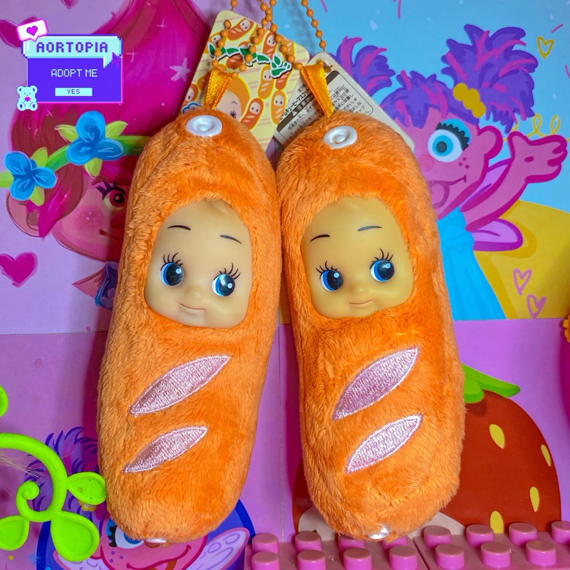 คิวพี ซอสพวงกุญแจ KEWPIE GANCI ORANGE SAUCE KEWPIE SAUSAGE พร้อม HARDTAG VINTAGE GOTOCHI TRINKETS รู