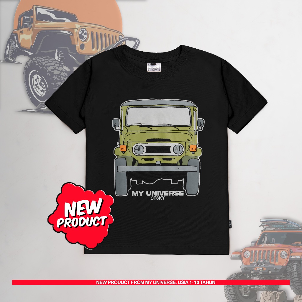 Otsky X My Universe Jeep Logo เสื้อยืดเด็ก Cotton 30s (J9)