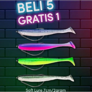 Umpan Pancing Casting Softlure 7cm/2g Umpan casting Gabus Toman dan predator lainnya