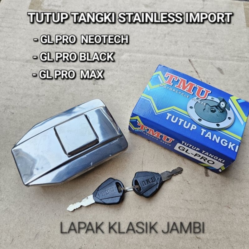 Honda GL PRO GL Pro Neotech GL Pro Max GL Pro สีดําสแตนเลสนําเข้าฝาถังน้ํามัน
