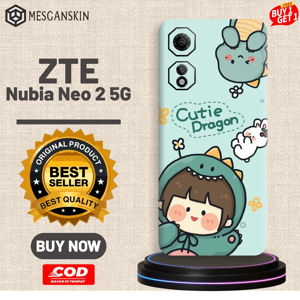 ดับเบิ้ลคูล! รับ 2 ชิ้น Garskin สติกเกอร์ป้องกันสําหรับ ZTE Nubia Neo 2 5G พร้อมฟรีภาพที่กําหนดเอง จ่ายตรงจุดด้วย!