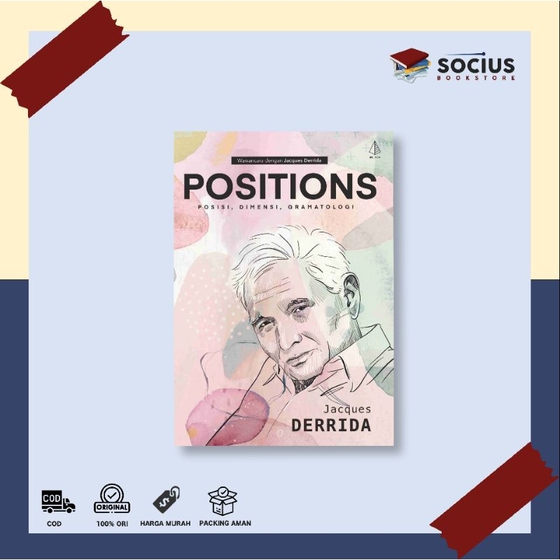 PHILOSOPHY BOOK [ORIGINAL] POSITIONS (ตําแหน่ง, มิติ, GRAMMAROLOGY) - DERRIDA - IRCISOD - SOCIUS BOO
