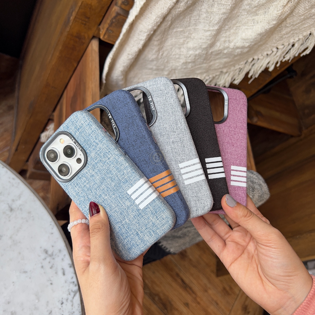 TB-FLAX FABRIC DENIM MAGNETIC CASE IPH 13-15 PRO MAX