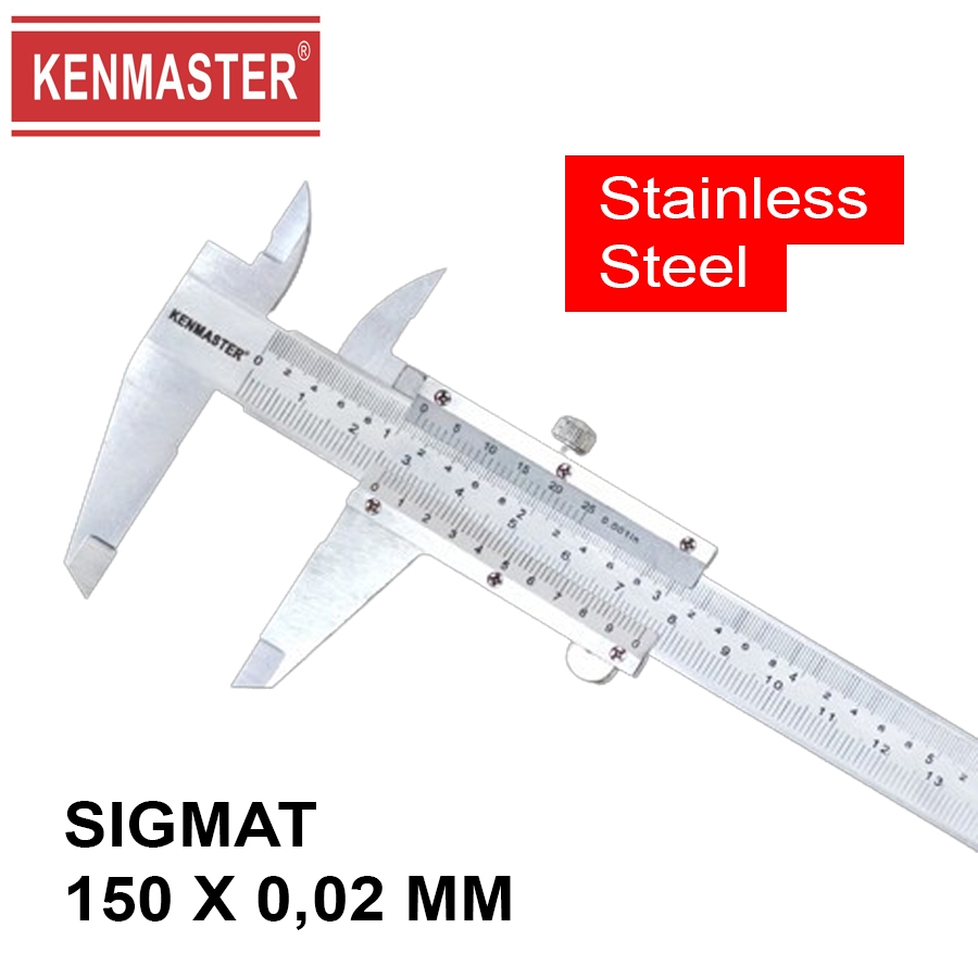 Kenmaster Vernier Caliper / Sigmat 6 นิ้ว / Vernier Caliper (กล่องพลาสติก)