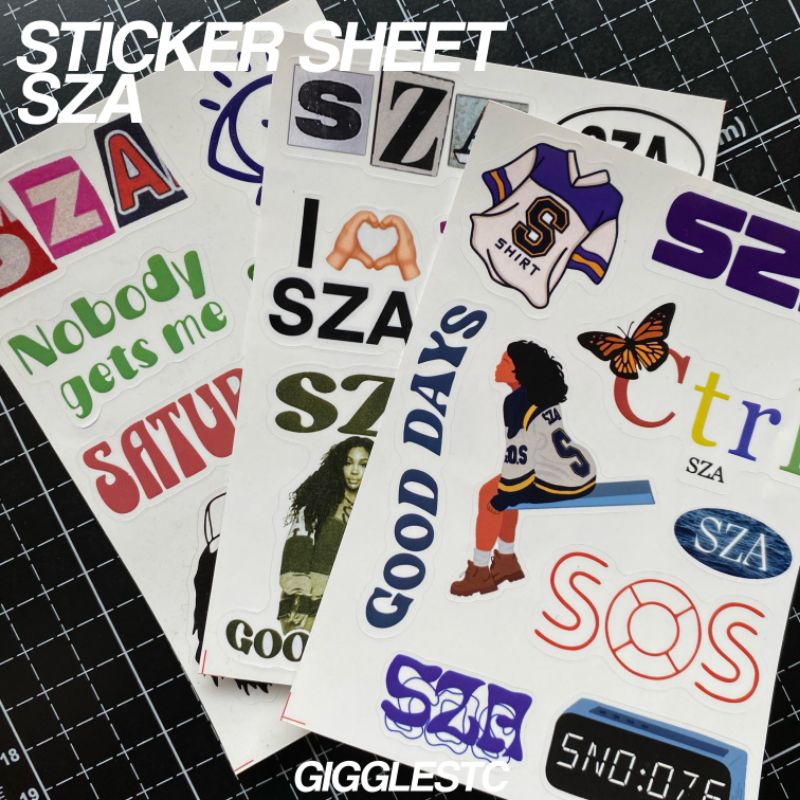 แผ่นสติ๊กเกอร์ SZA**
