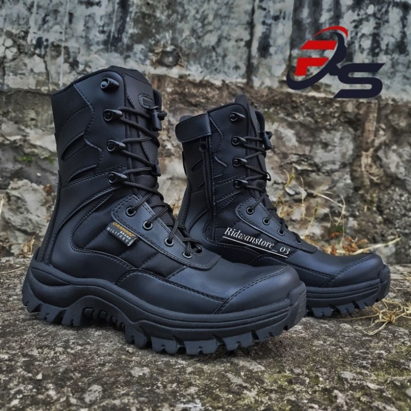 Pdl pdh รองเท้าผู้ชายรองเท้าเซฟตี้หัวเหล็ก pdl รองเท้า TNI POLRI SECURITY SATPOLPP