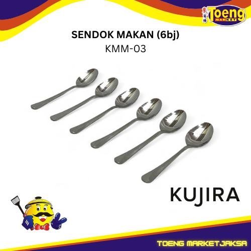 ช้อนโต๊ะสแตนเลส 6 ชิ้น KMM-03 KUJIRA