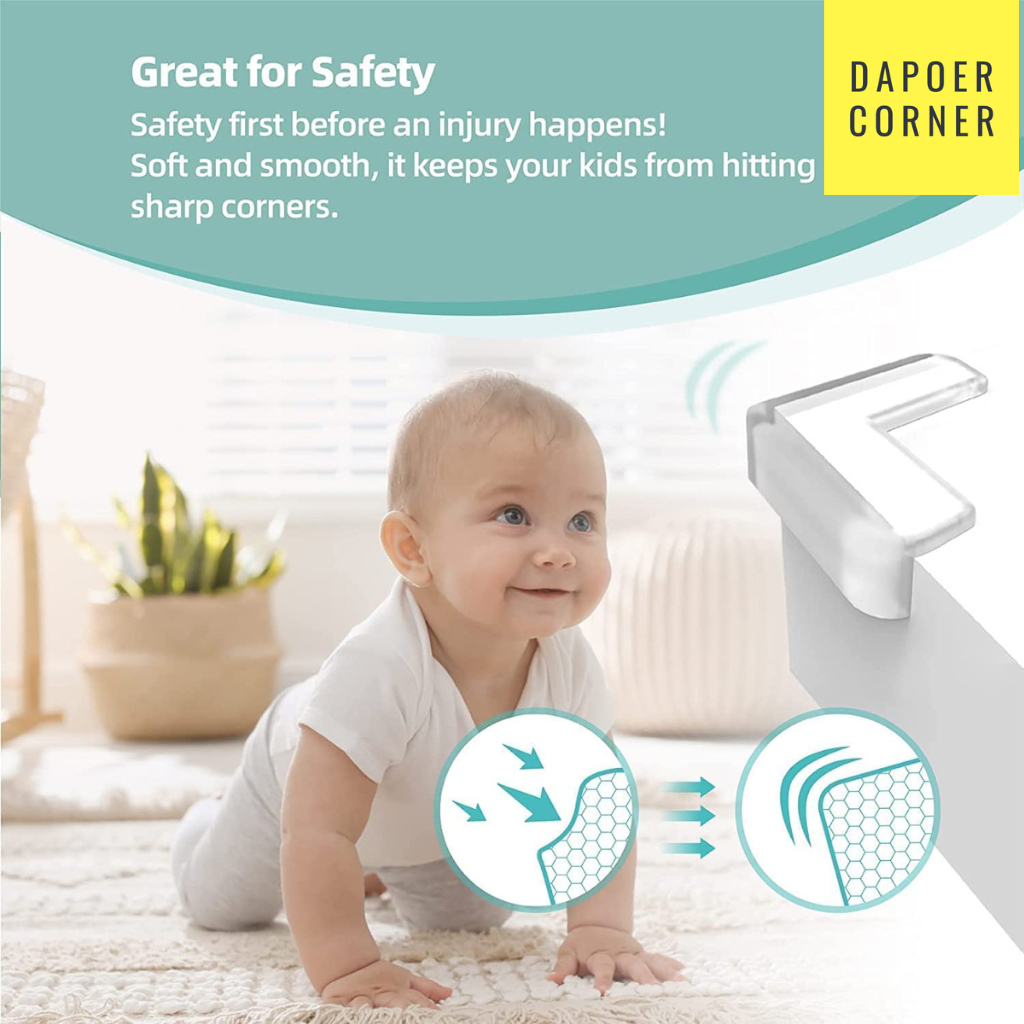 SIKU L-TYPE TABLE CORNER PROTECTOR ELBOW BABY CHILDRENS PROTECTOR RUBBER TABLE IMPACT END SAFETY TAB