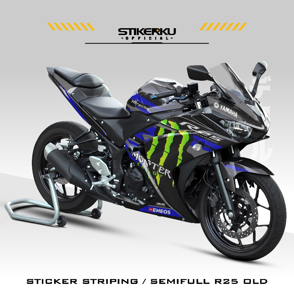 STRIPPING SEMIFULL YAMAHA R25 / MOTIF 4 / สติ๊กเกอร์หลากหลาย YAMAHA R25 / AP 250 / YZF-25 / สติ๊กเกอ
