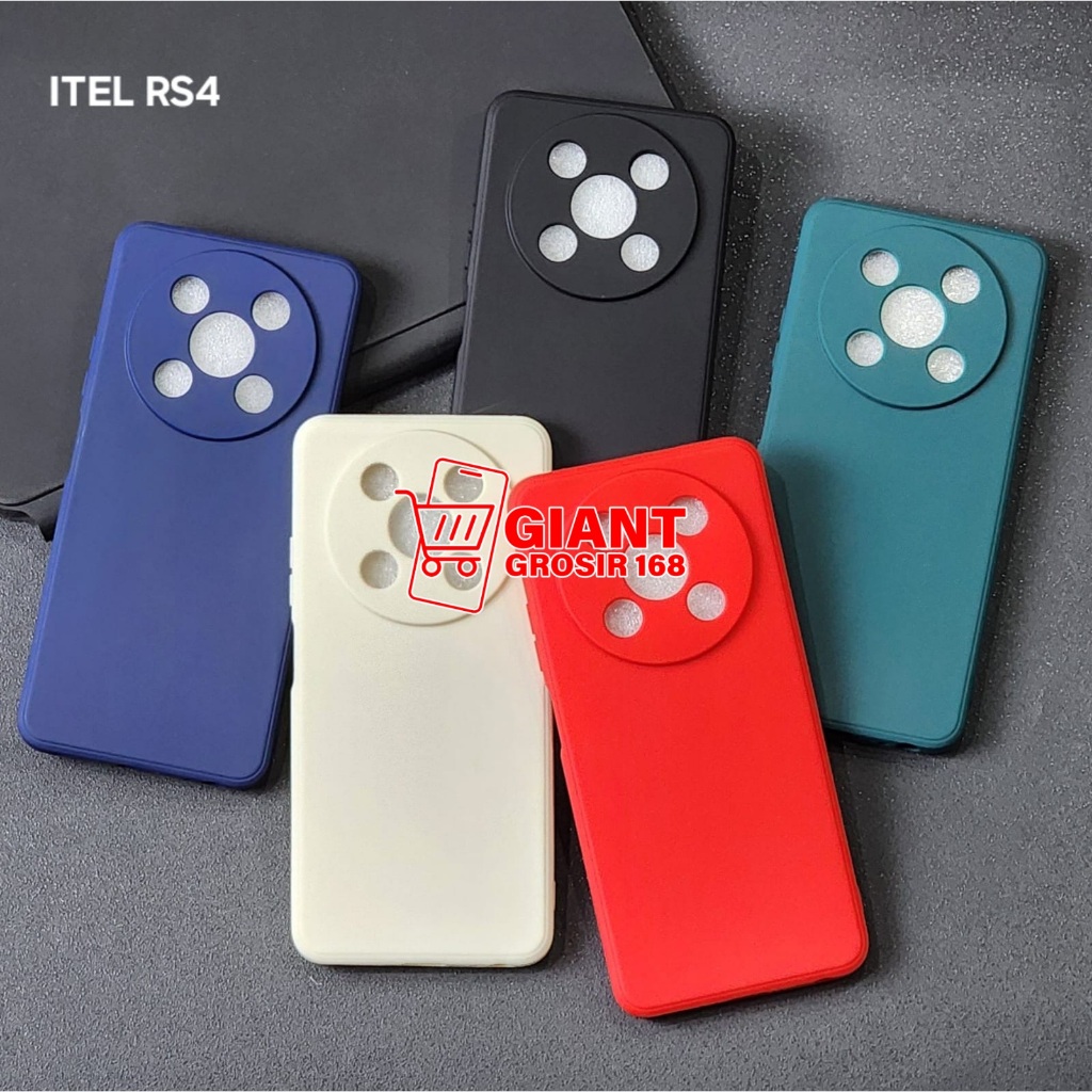 Itel RS4 Macaron Square Softcase Candy Macaron / Case Square Edge Itel RS4
