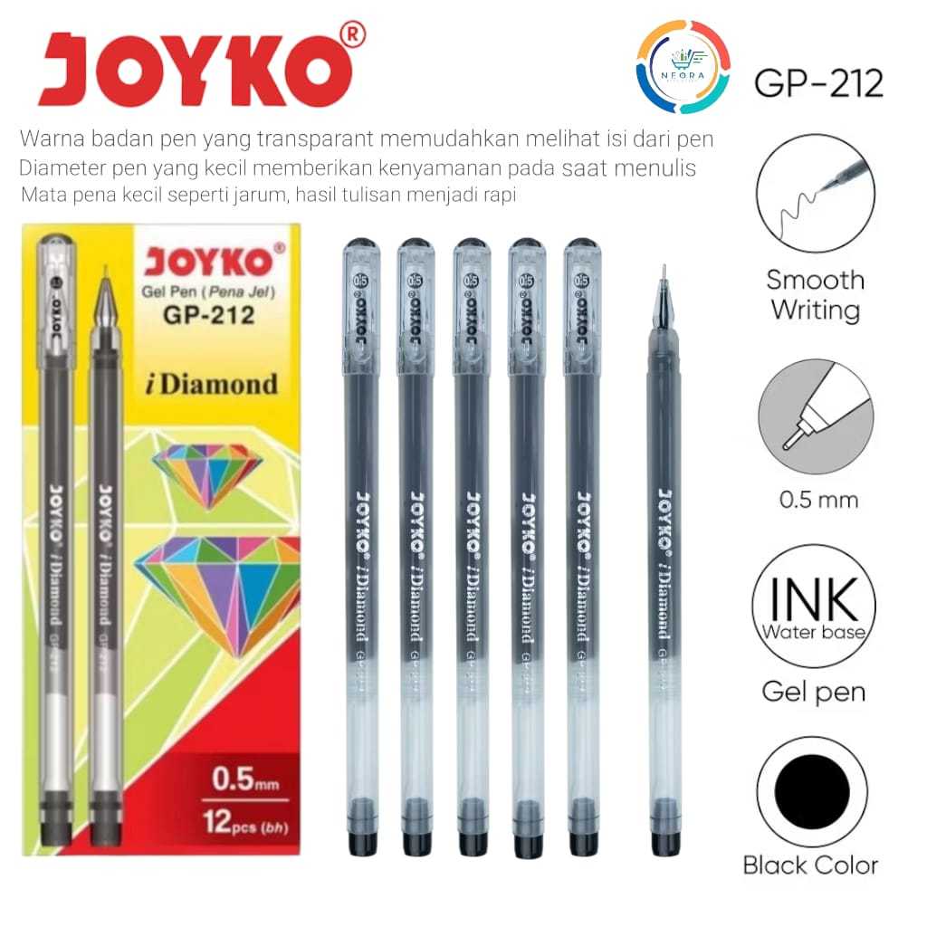 ปากกาเจล Joyko GP-212 i Diamond 0.5 mm | @1ปากกา