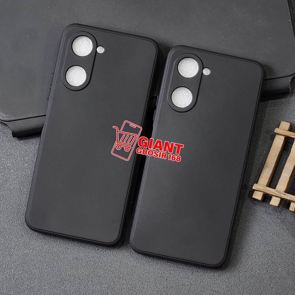 Vivo Y18 Vivo Y28 4G Case Macaron Black Silicone Matte Black Vivo Y18 Vivo Y28 4G