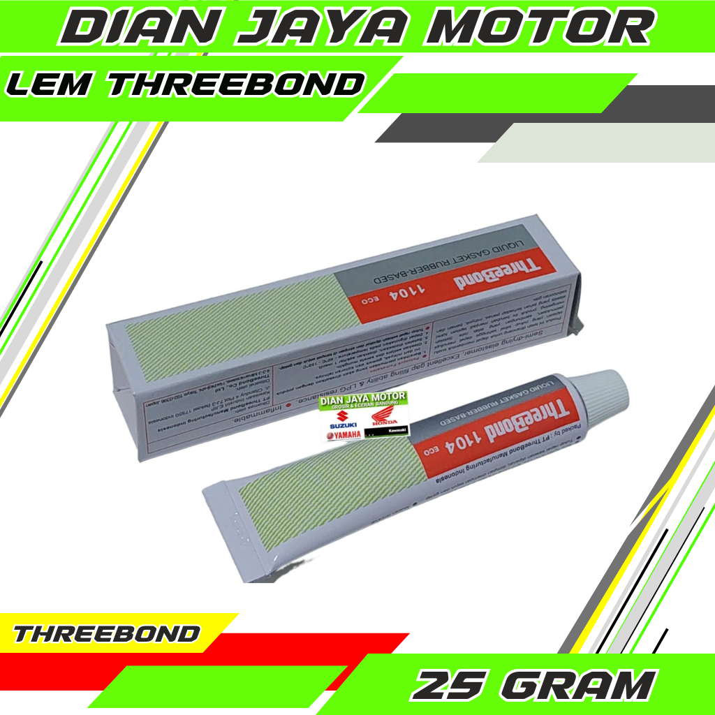 Threebond 1104 Liquid Gasket 25 Gram Putih Lem Paking Tribon autosealer otosiler Lem Tribon Paking G