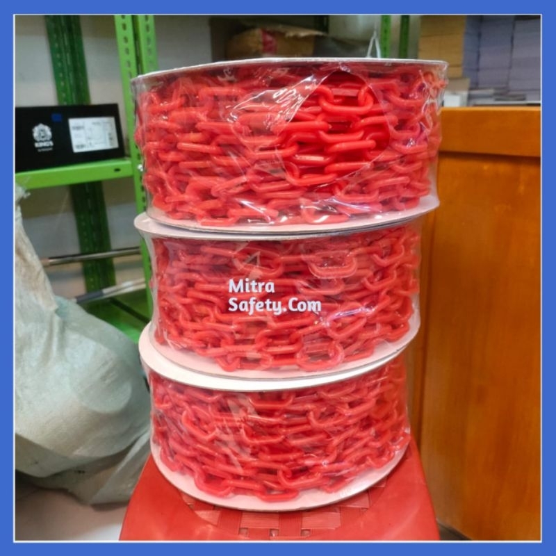 โซ่ 6mm x 25 เมตร / โซ่พลาสติก 6mm x 25m คุณภาพ 100%