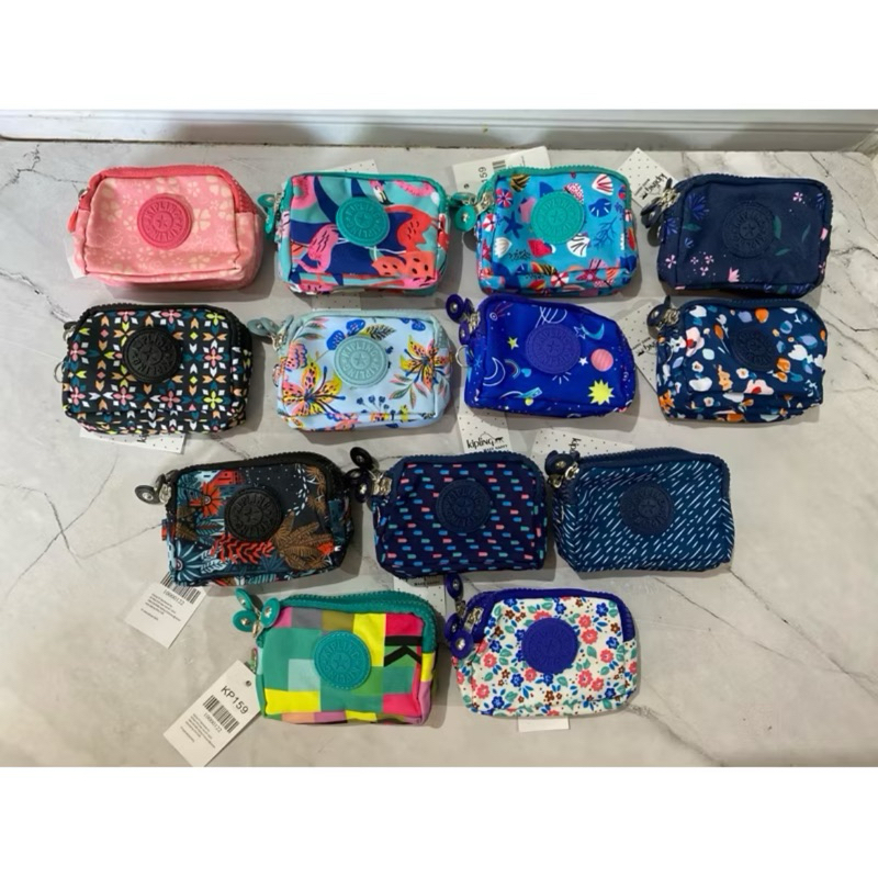 Coin WALLET / CARD WALLET / UNISEX KEY WALLET PARACHUE MATERIAL 3 ZIPPERS MOTIF + STRAP - KP 159M