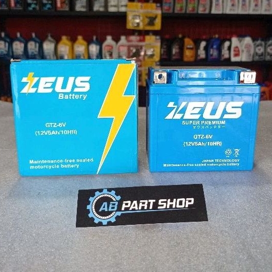 ต้นฉบับ ZEUS GTZ6V แบตเตอรี่ VARIO 125/150 SCOOPY ESP ISS PCX 150 ใหม่ NMAX AEROX SATRIA FU