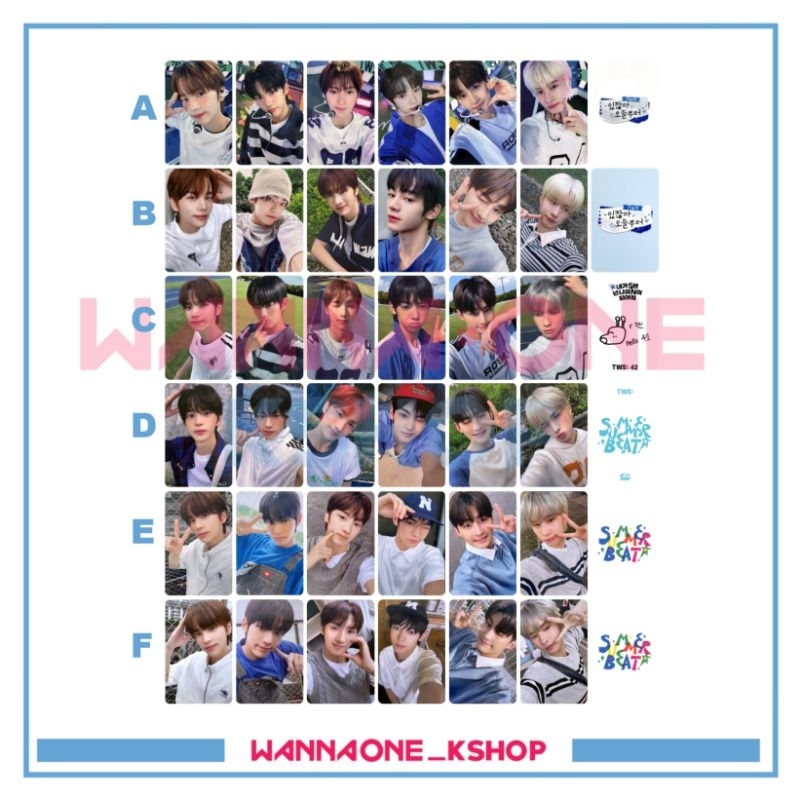 Photocard TWS POP-UP Store อัลบั้มบีทฤดูร้อน MD