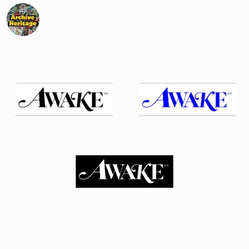 สติ๊กเกอร์สตรีทเสื้อผ้าโลโก้ Awake NY