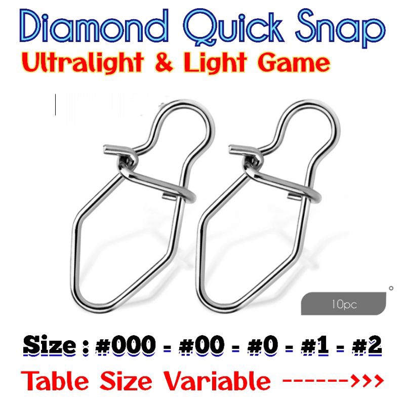 10PC SNAP DIAMOND ULTRA QUICK SNAP CASTING CONNECTOR [AC15]