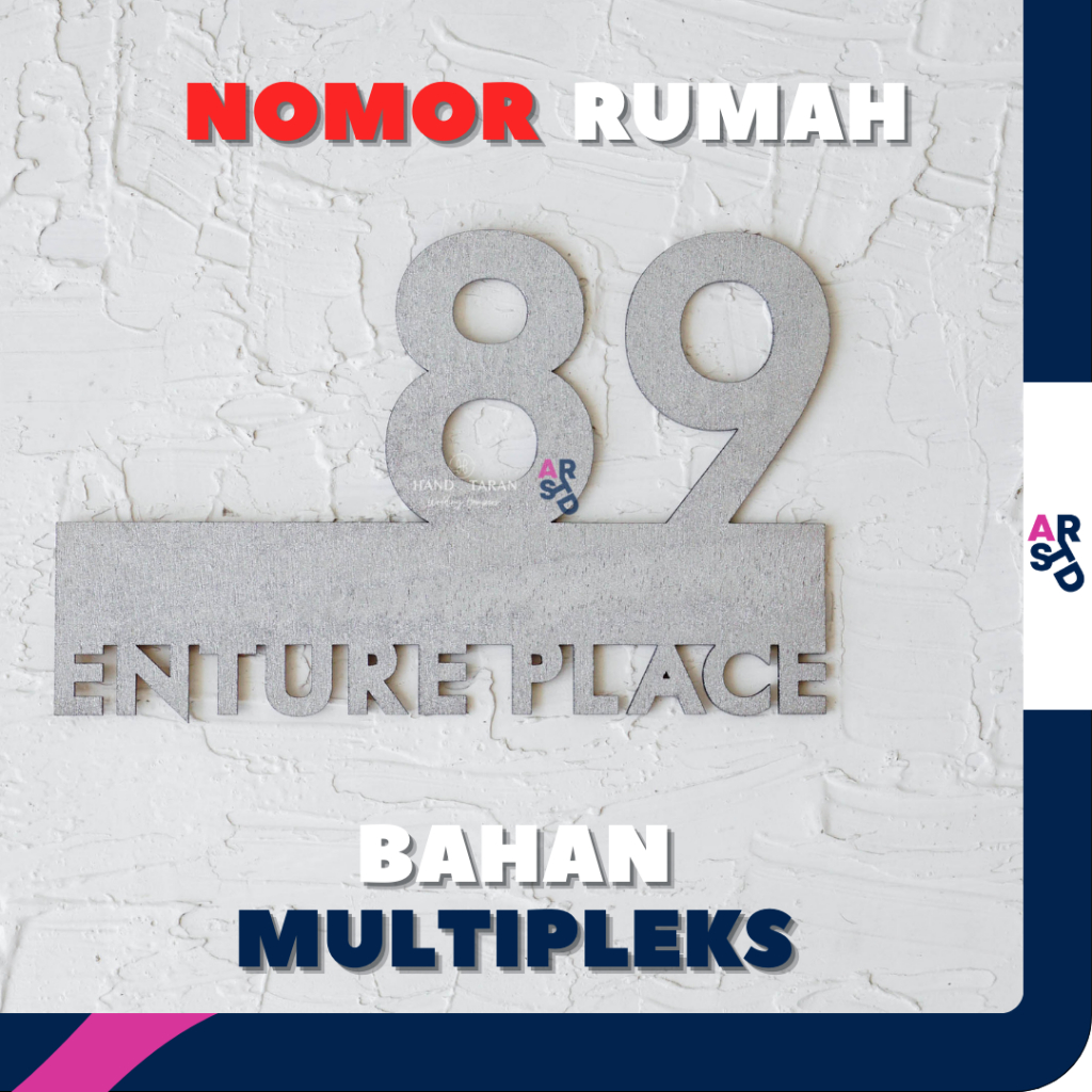 MINIMALIST PLYWOOD HOUSE NUMBER