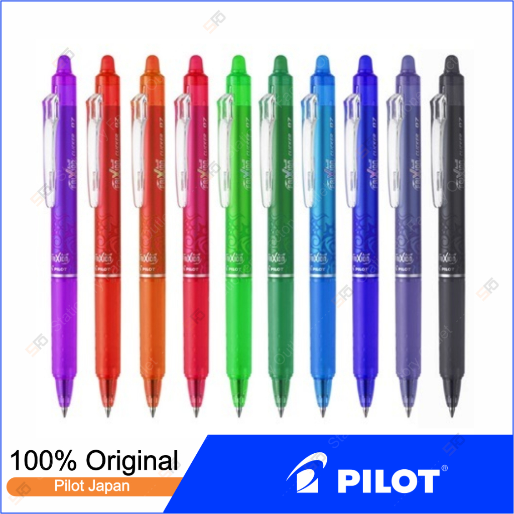 Pilot Frixion Clicker BLRT ปากกาเจลลบได้ 0.7มม. สี - เดี่ยว