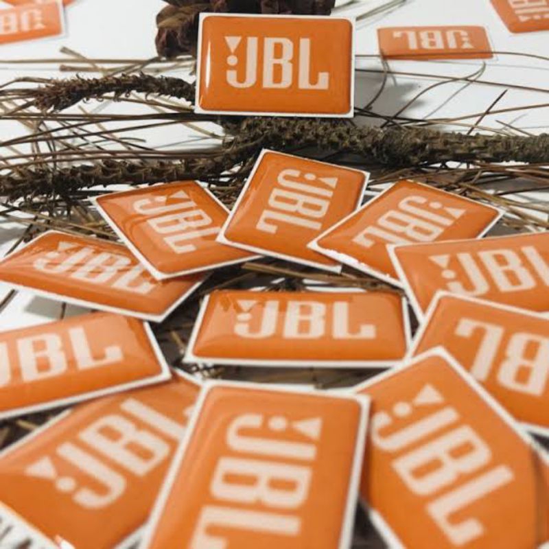 JBL ORANGE 3D ORANGE LOGO STICKER EMBLEM JBL SPEAKER DECALS STICKER