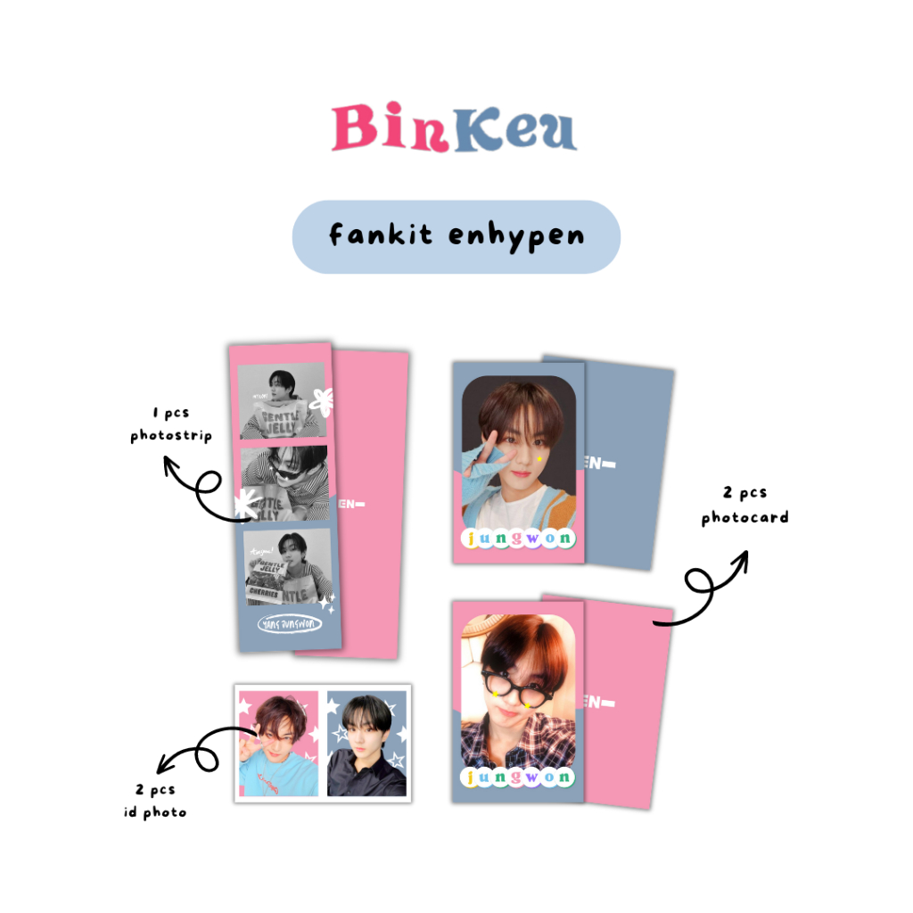 Fankit ENHYPEN - Photostrip + Photocard + รูป ID