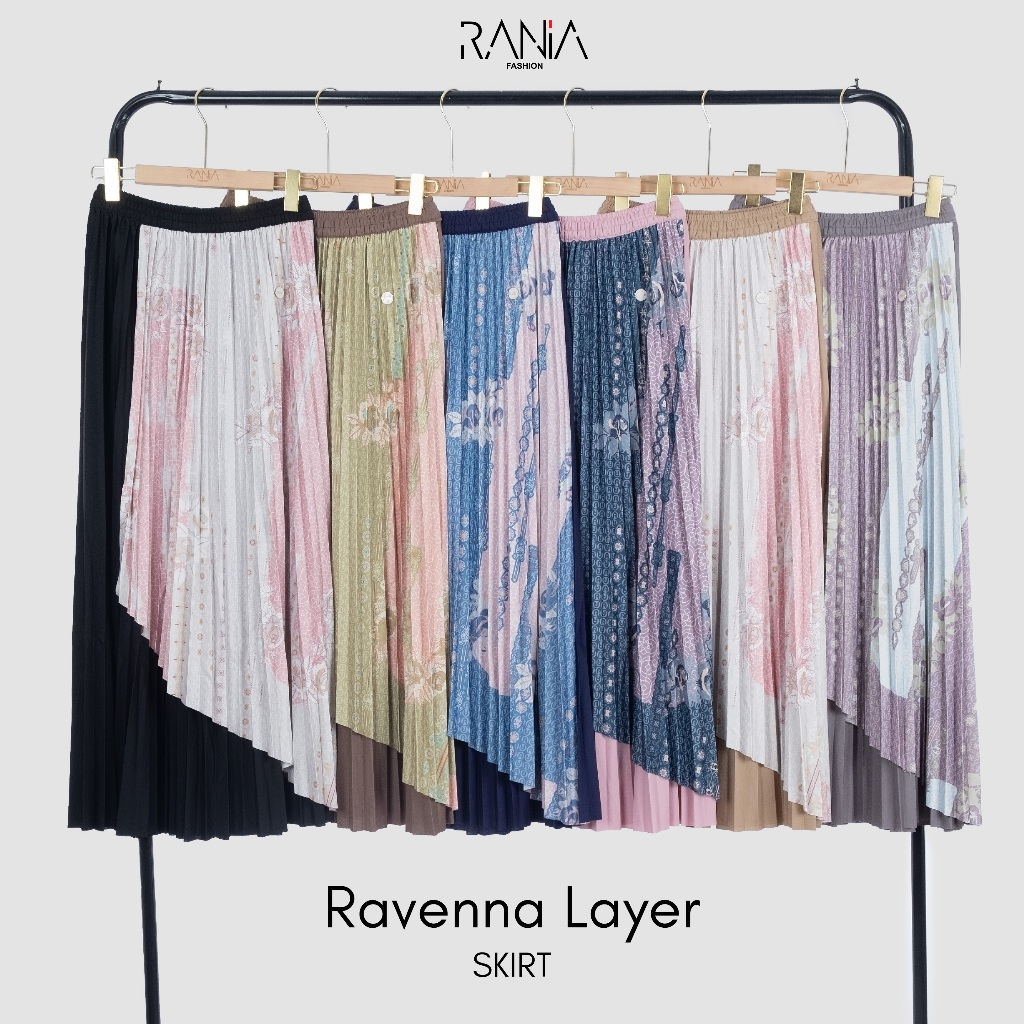 Rania Fashion - กระโปรง Ravenna Laver Plisket - Velvet Monry