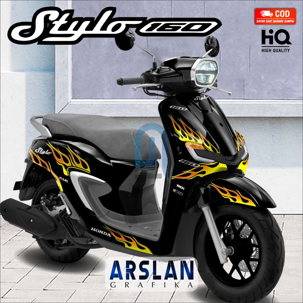 Decal Stylo 160 FullBody สติกเกอร์ Stylo 160 Full Body Striping Fullbody STYLO 160 ล่าสุด The Fire