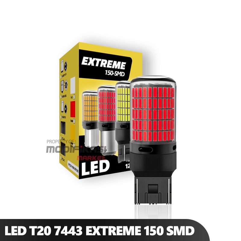 ไฟเบรค LED T20 7443 4 สาย 150 SMD 4014