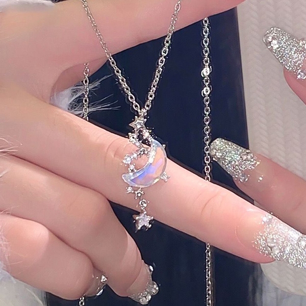 สร้อยคอหรู Moon star jka273 (1c3)