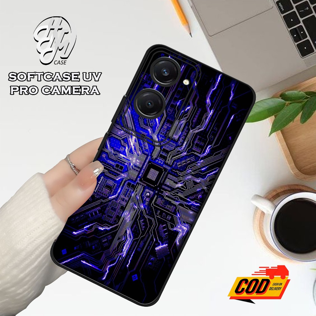 เคส HNM - ล่าสุด VIVO Y03 / เคส VIVO Y18 - 020 - เคสแฟชั่น เคส CPU เคส Hp Softcase UV Pro กล้อง Back