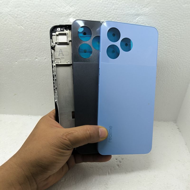 ปลอกฝาหลัง ปลอกเคส realme note 50 กรอบ + ปลอกหลัง
