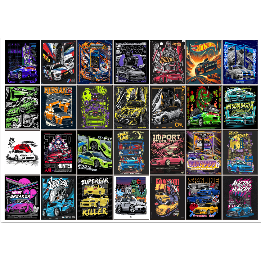 สติ๊กเกอร์ Telolet Bus สติ๊กเกอร์ Viral Basuri Bus 28 ชิ้น ลายใหม่ล่าสุด