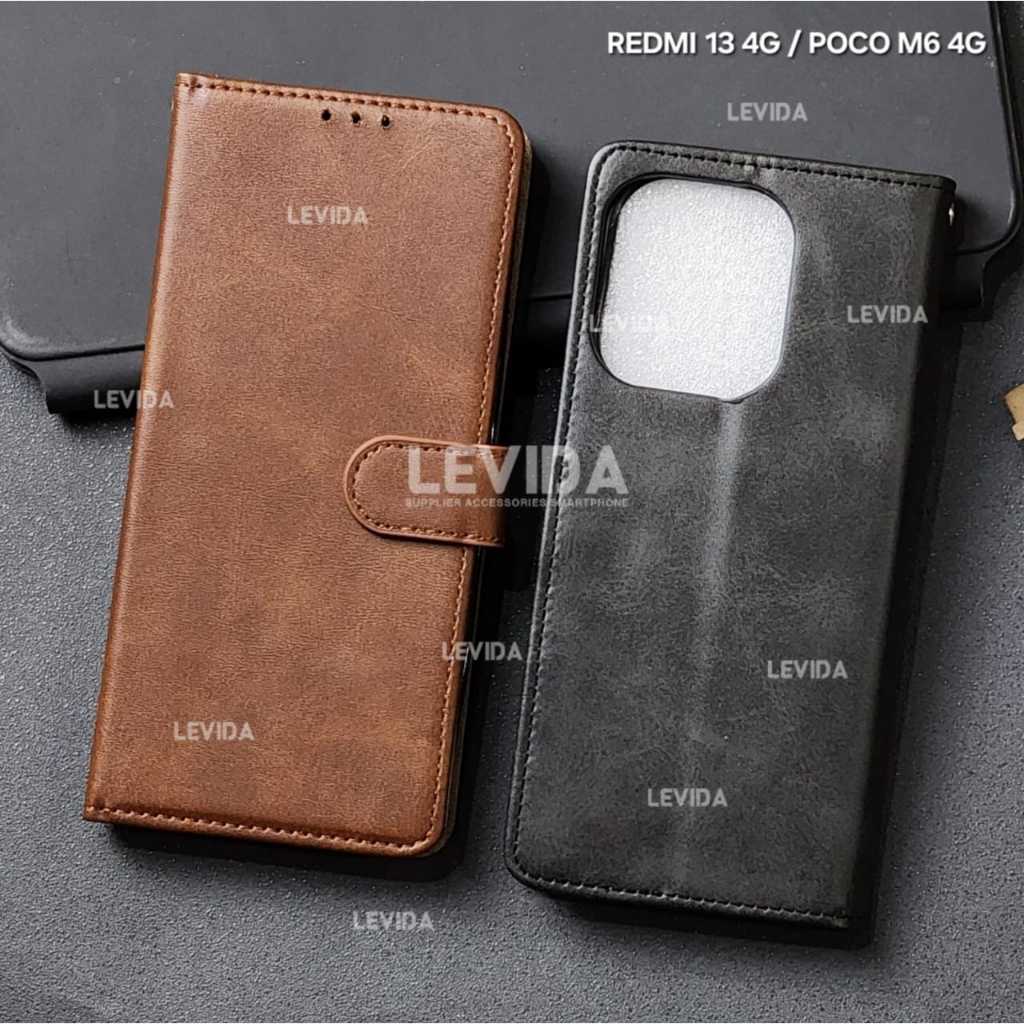 Redmi 13 4G Redmi 13X Redmi 13C ฝาครอบหนังปกหนังสือ Redmi 13 4G Redmi 13X Redmi 13C