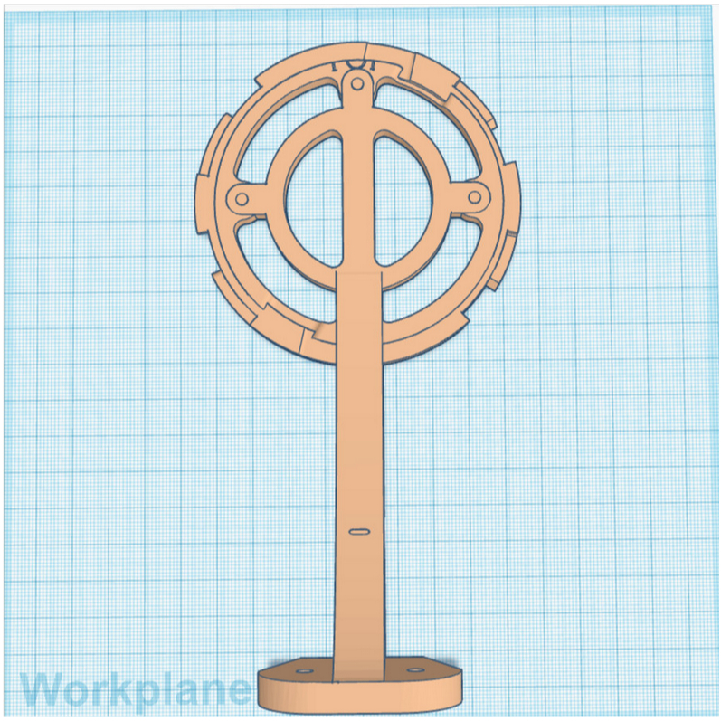 จุดเชื่อมต่อวงเล็บแนวนอนพิมพ์ 3D Wifi Unifi U6 PRO