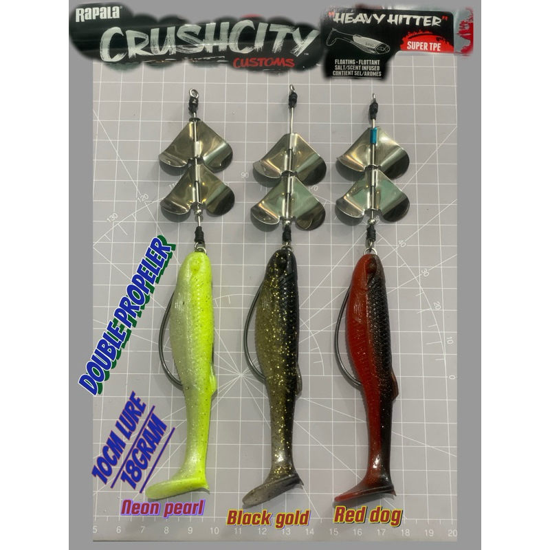 Soft LURE RAPALA CRUSHCITY DOUBLE PROPELER