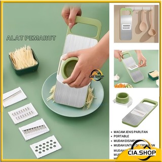 PARUTAN SAYUR DAN BUAH 5IN1 VEGETABLE CUTTER STAINLESS STEEL MULTIFUNGSI