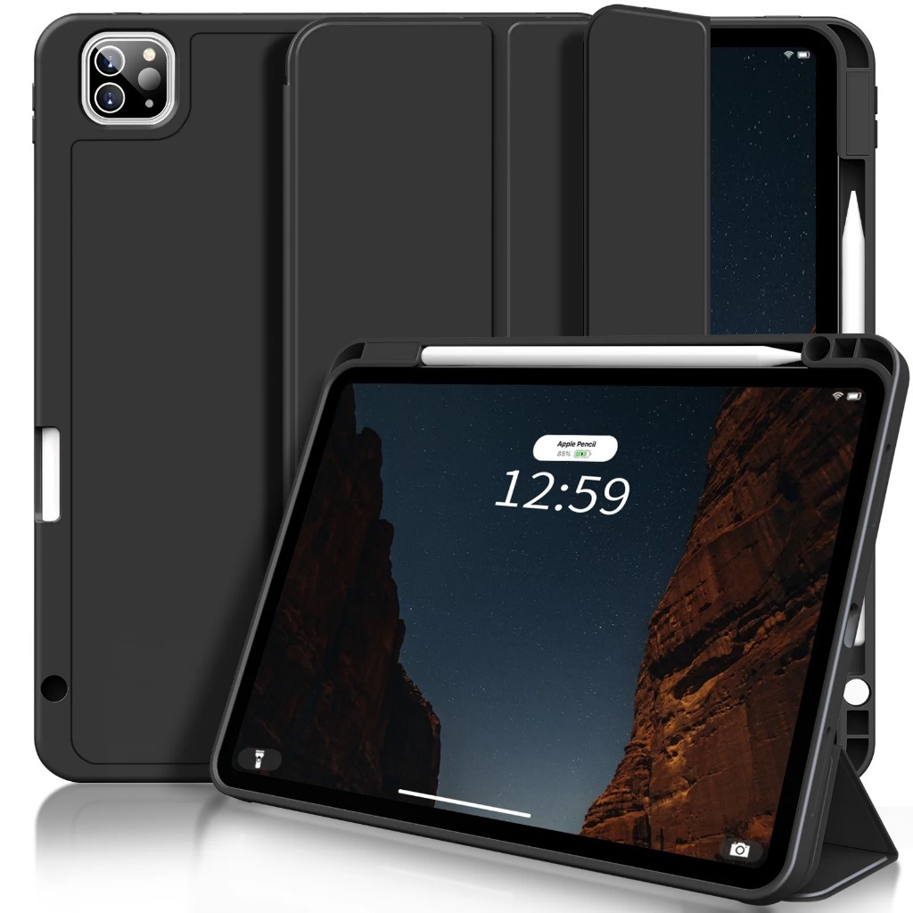 เคสอัจฉริยะ iPad Pro 11 M4 iPad Pro 13 M4 2024 พร้อมที่ใส่ดินสอสล็อต