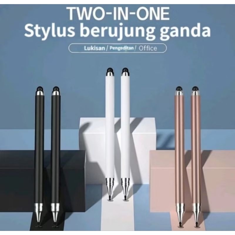 ปากกาสไตลัส 2in1 ปากกาสไตลัสอเนกประสงค์ Goojodoq Capacitive Touch สําหรับ ipad Phone WE stylus