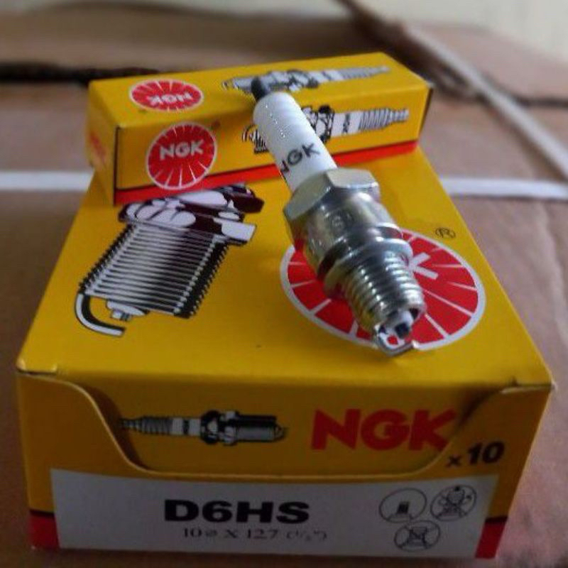 หัวเทียน NGK D6HS หัวเทียนเกลียวใหญ่ c70 90 หัวเทียน