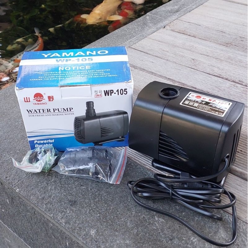 YAMANO WP105 3000 L/H ปั๊มจุ่มสําหรับบ่อ/พิพิธภัณฑ์สัตว์น้ํา/ไฮโดรโปนิกส์