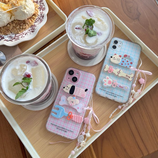 [READY] Gingham Spoon Case Iphone 11-15pro max | POWDCASE