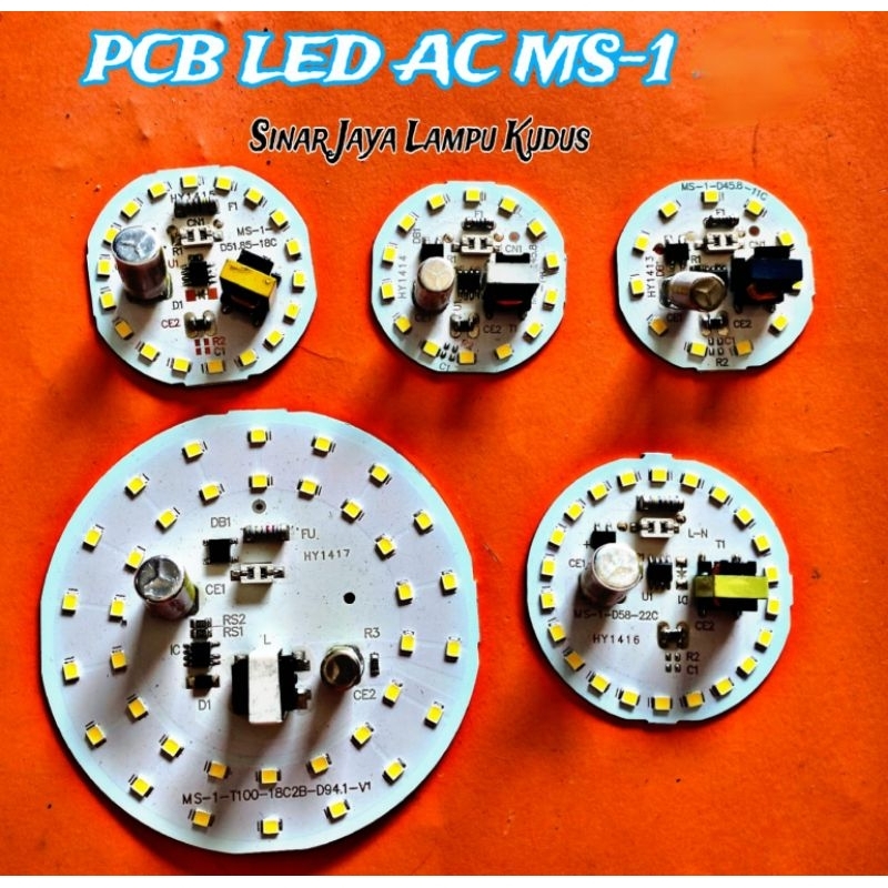 PCB led LAMP ac MS-1(220V) แสงสีขาว